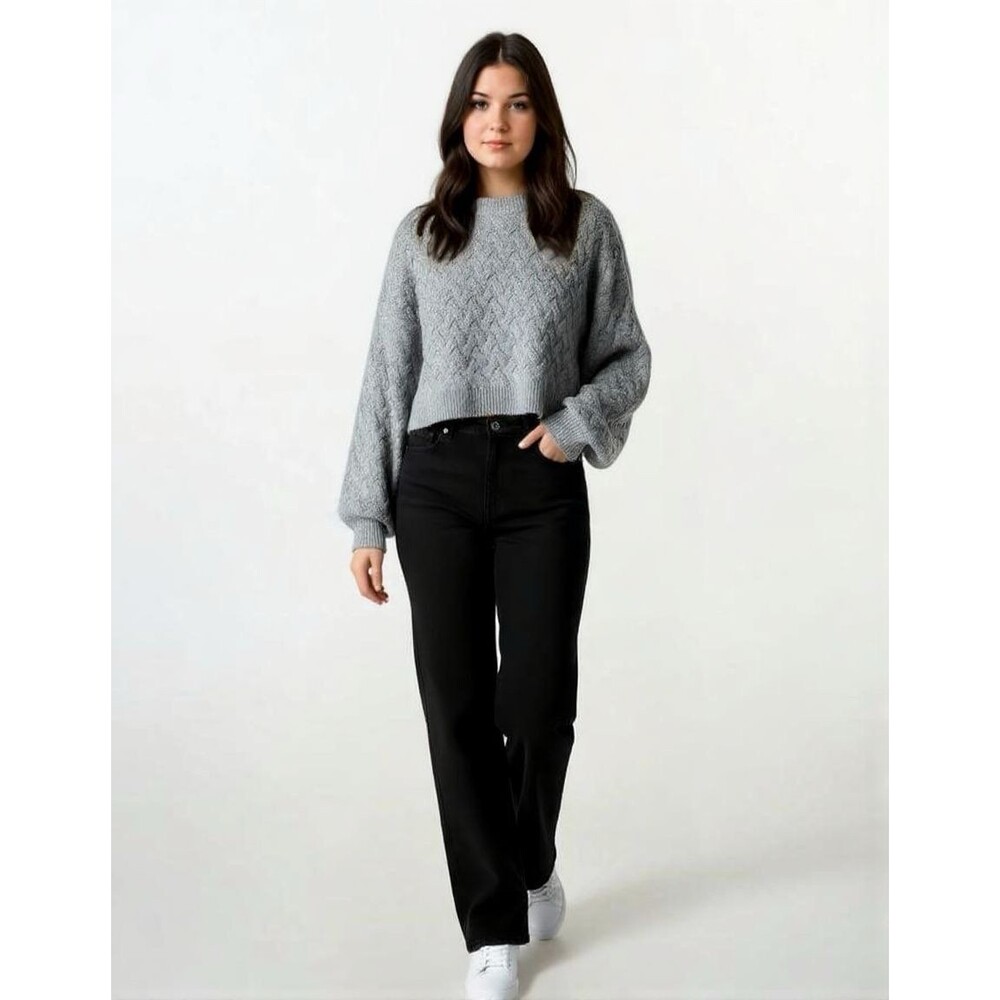 Wild Fable Women’s Cable Knit Sweater ~ Gray ~ Size: 1X ~ NWT